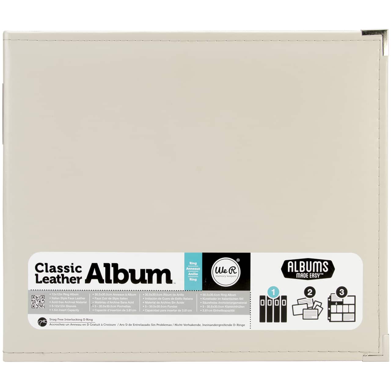 We R Memory Keepers® Classic Leather™ D-Ring Album, 12" x 12"